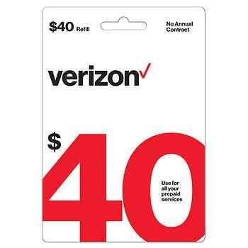 BJs.com Logo - $40 Verizon Prepaid Gift Card WholeSale Club