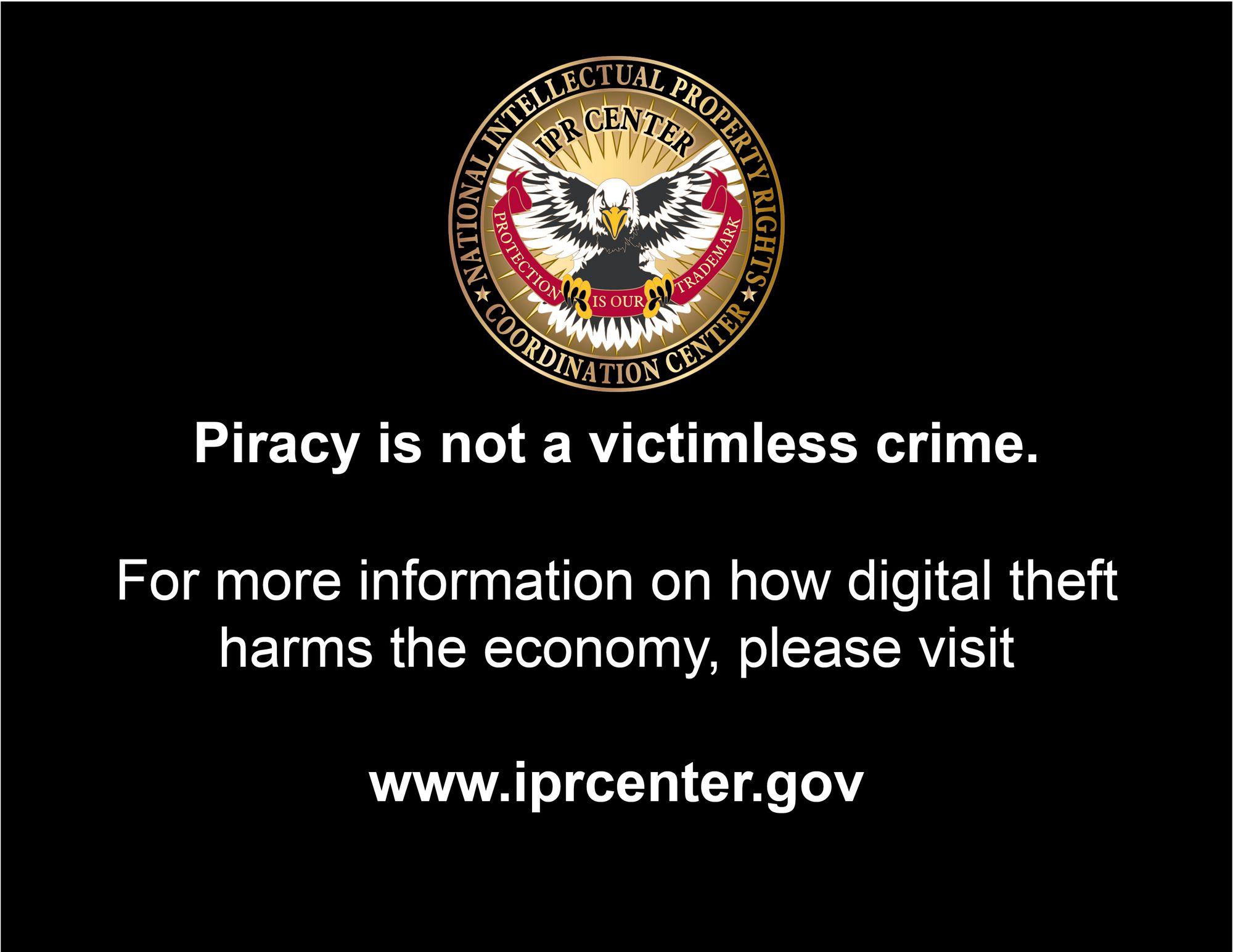 Piracy Logo - Pirates Beware: DVD Anti-Piracy Warning Now Twice as Fierce | WIRED