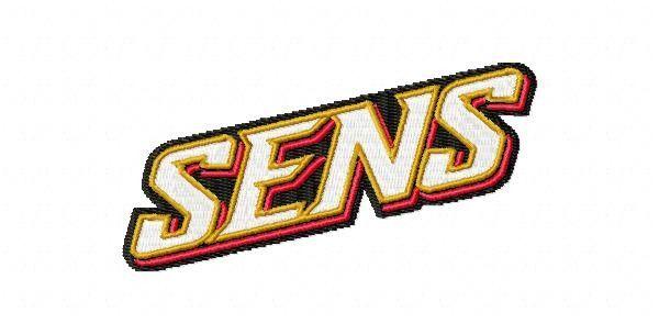 Sens Logo - Ottawa Senators logo machine embroidery design for instant download