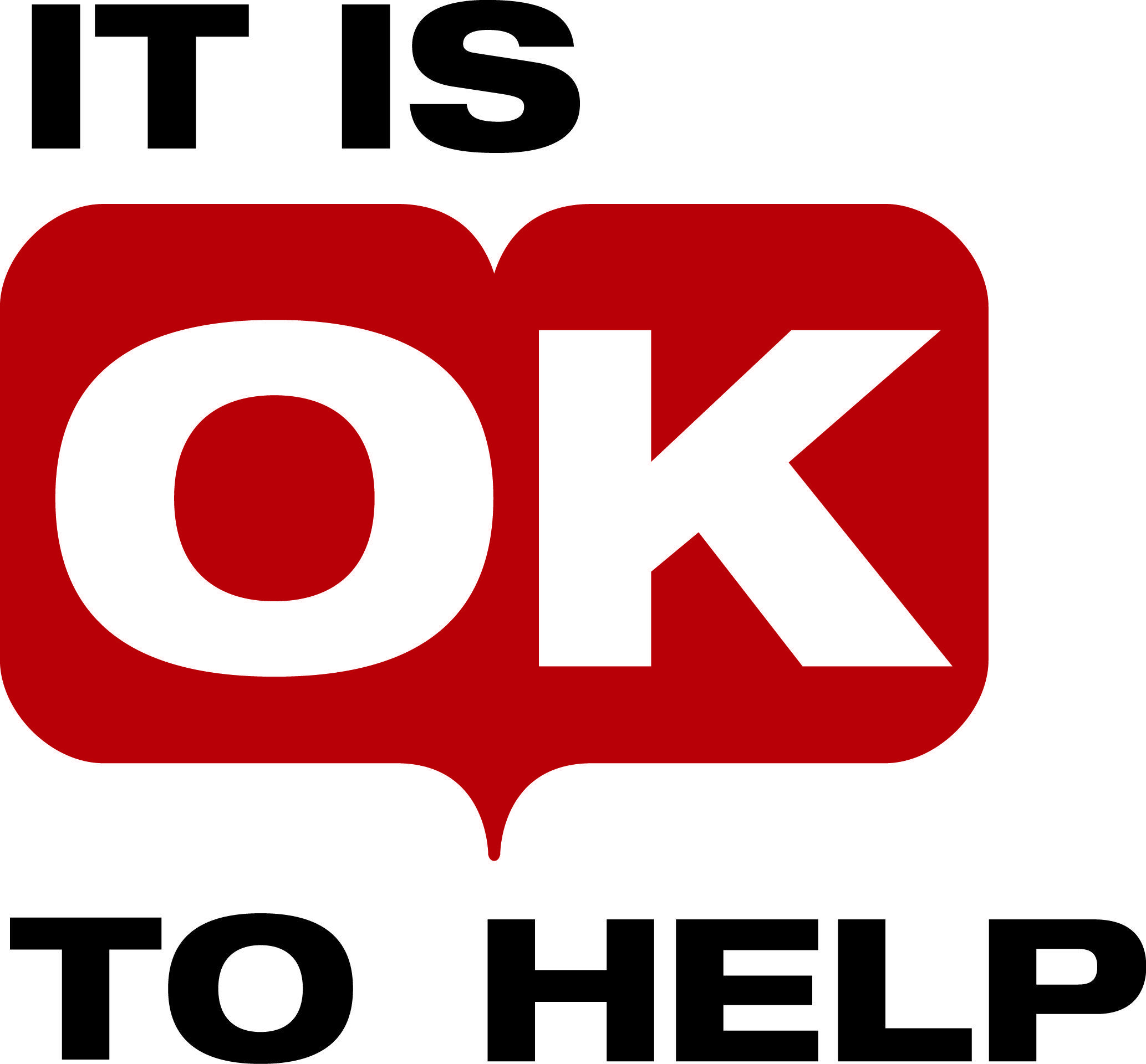 Not Logo - It is OK to help logo | It's Not OK