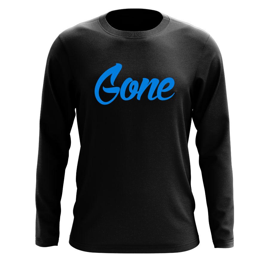 Gone Logo - Gone Logo Long Sleeve - NBlu on Blk - Electronic Gamers' League ...