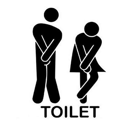 Toilet Logo - Lumanuby Toilet Wall Sticker Men And Women Toilet Logo Wall Stickers ...