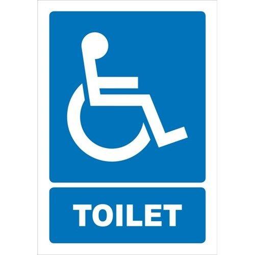 Toilet Logo - Disabled Toilet Safety Sign 240x340mm | OfficeMax NZ
