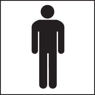 Toilet Logo - Gents / Men's Toilet Symbol Sign - SafetyBuyer.com