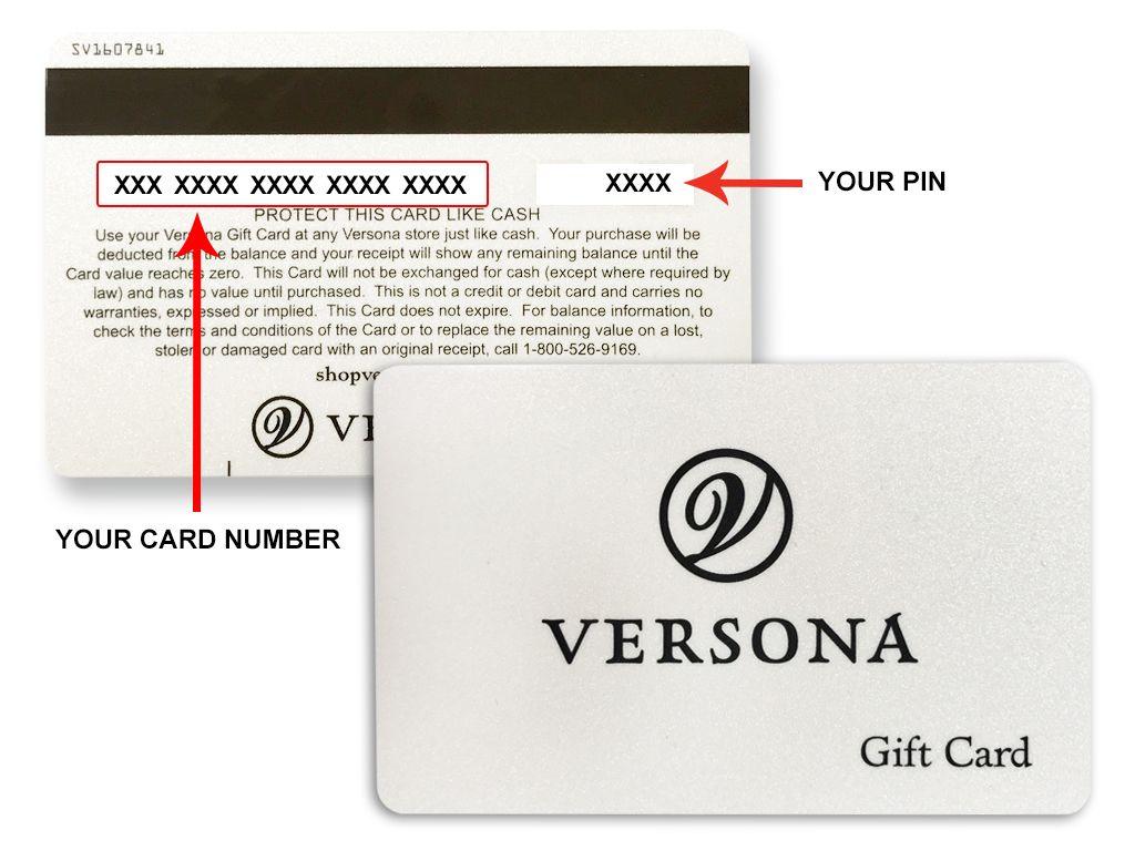 Versona Logo - Gift Card Balance | Versona