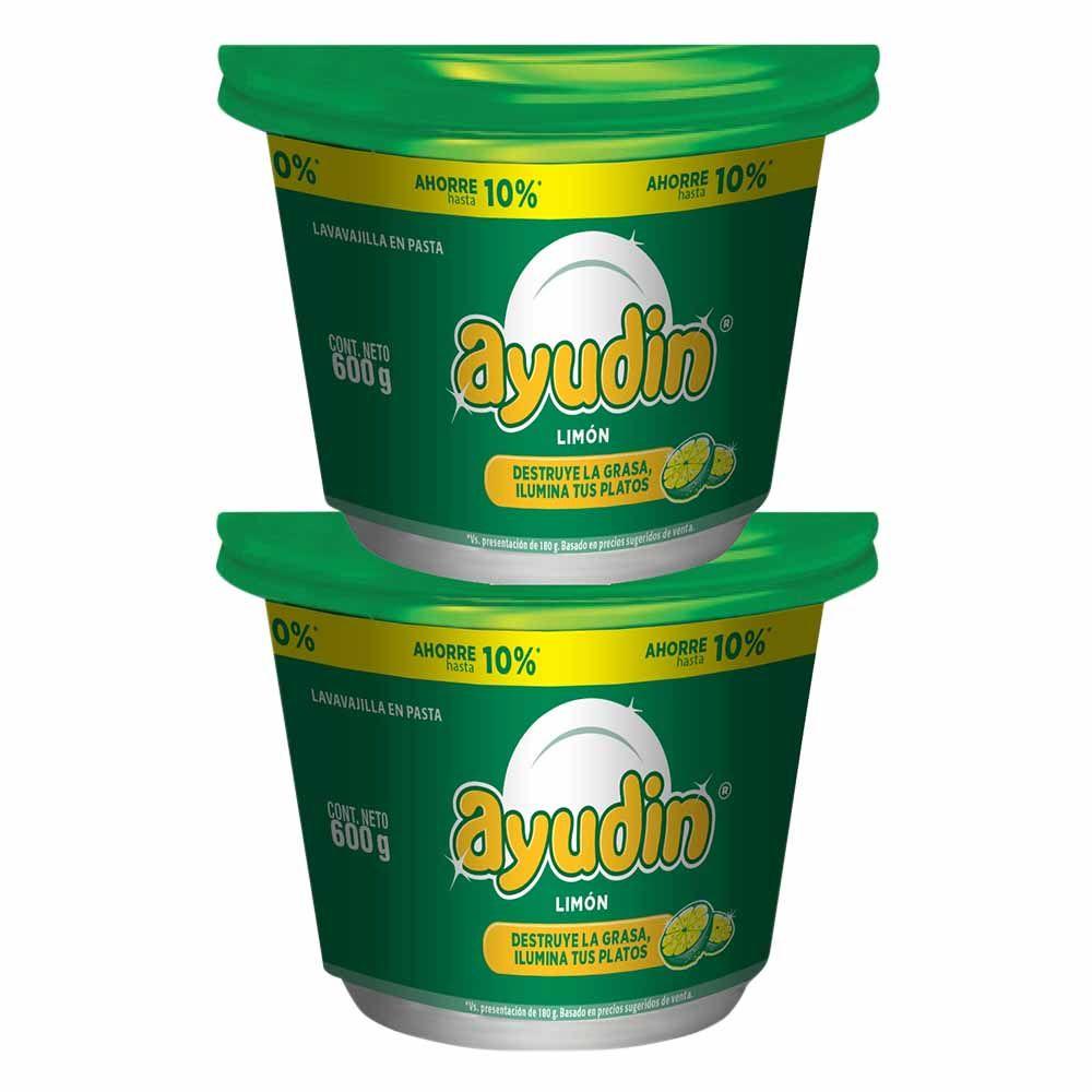 Ayudin Logo - Lavavajilla en Pasta AYUDÍN Limón Pote 600g - Vivanda