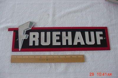 Fruehauf Logo - Fruehauf Trailer Original aluminum logo | #429422405