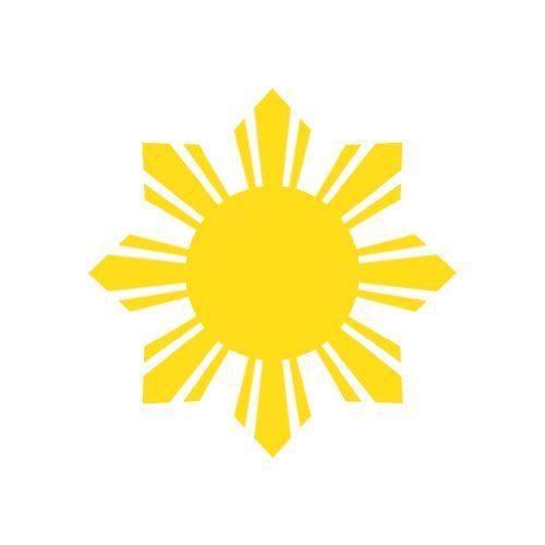 Filipino Logo - (2x) 5 Philippines Sun Filipino Logo Sticker Vinyl