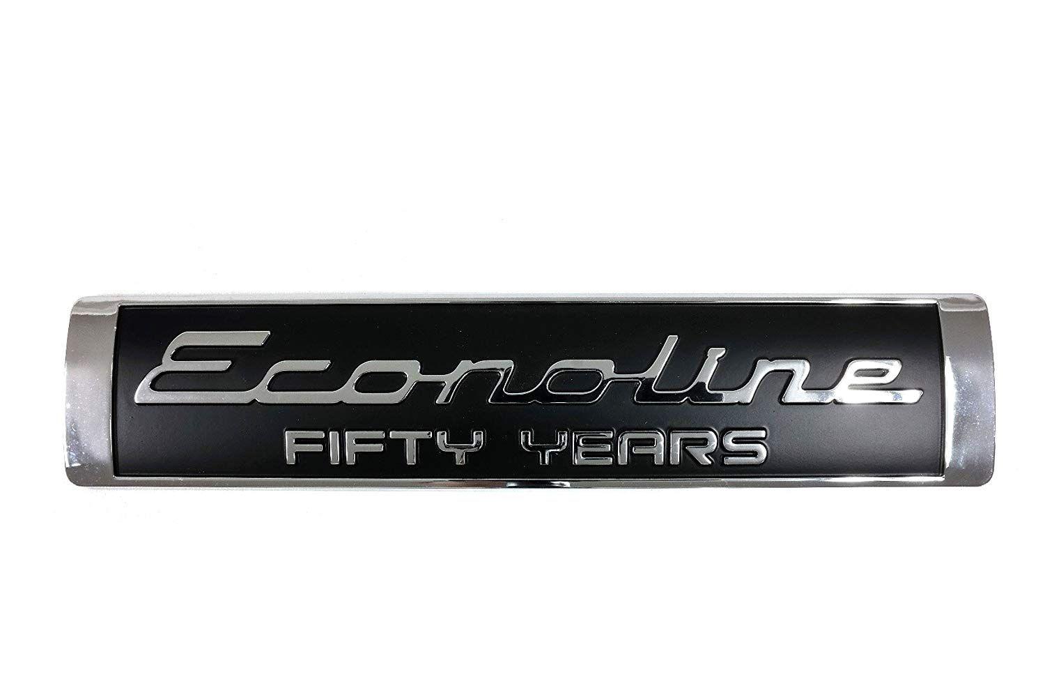 Econoline Logo - Amazon.com: Ford Econoline Fifty Years Rear Back Door Emblem Black ...