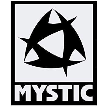 Mystic Logo - White Sticker Logo Mystic Black 10x 5 Cm (S): Amazon.co.uk: Sports