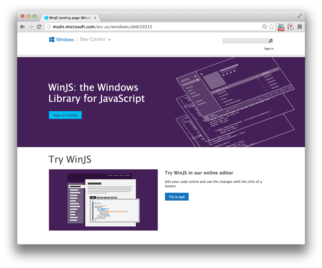 WinJS Logo - WinJS – The Windows Library for JavaScript – Bram.us
