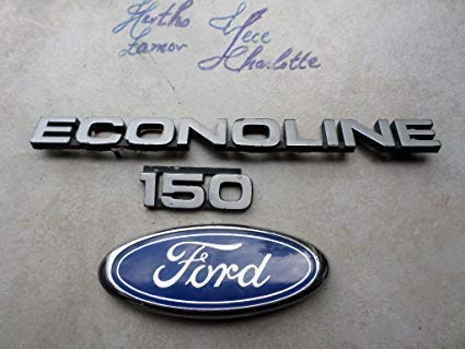 Econoline Logo - Amazon.com: 92-96 Ford Econoline 150 Side Fender Door Emblem ...