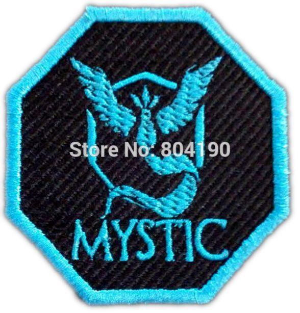 Mystic Logo - Pokemon Go Team Mystic logo Iron On Patch HOT Pocket Comics