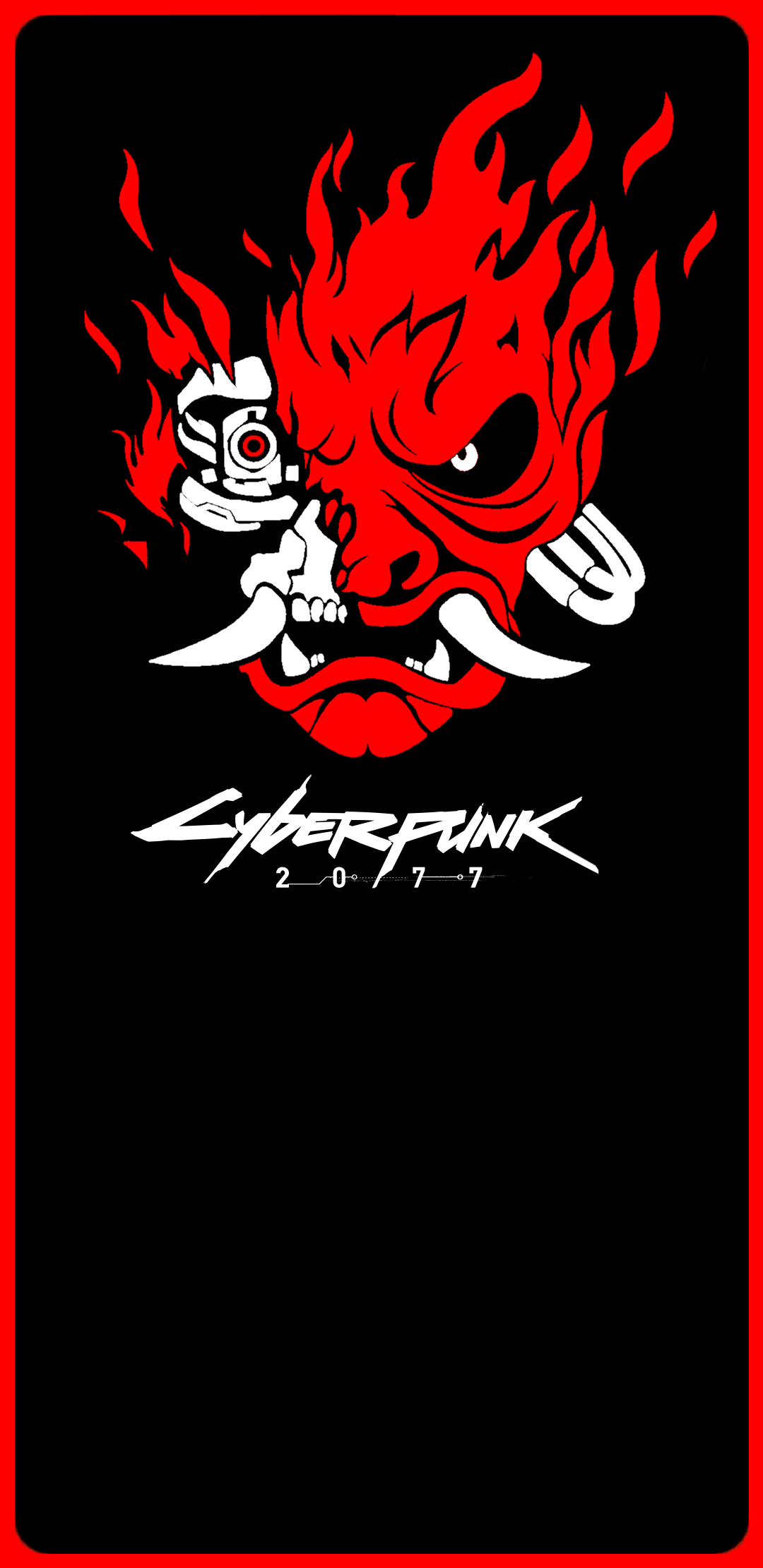 Samurai Logo - Cyberpunk 2077 Samurai Logo [1080x2220] : Amoledbackgrounds