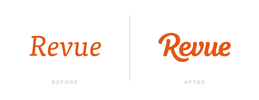 Revue Logo - Revue, an insight into my process. – Prototypr