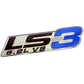 LS3 Logo - ERPART LS3 6.2L V8 BLUE Engine Emblem Badge Highly