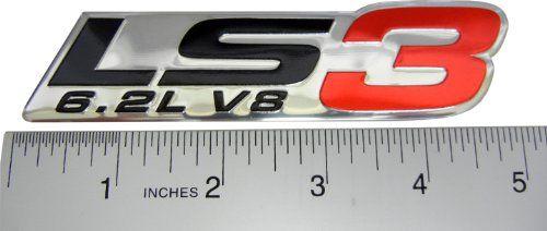 LS3 Logo - Amazon.com: ERPART LS3 6.2L V8 Red Engine Emblems Badges Nameplates ...