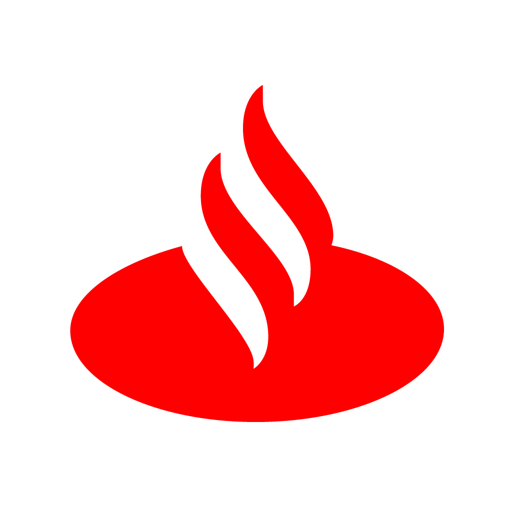 White Santander Logo - Tesobe powers Santander's first hackathon – FinTech Futures