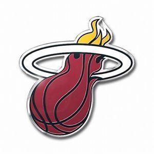 Heat Logo - Miami Heat Logo Car Emblem Coloured, NBA Basketball, New, BRAND NEW ...