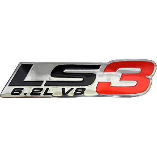 LS3 Logo - ERPART LS3 6.2L V8 Red Engine Emblems Badges Nameplates