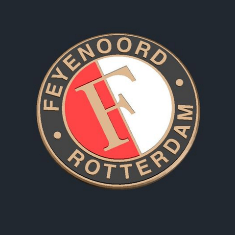 Feyenoord Logo - Free STL files Feyenoord Rotterdam ・ La Poste