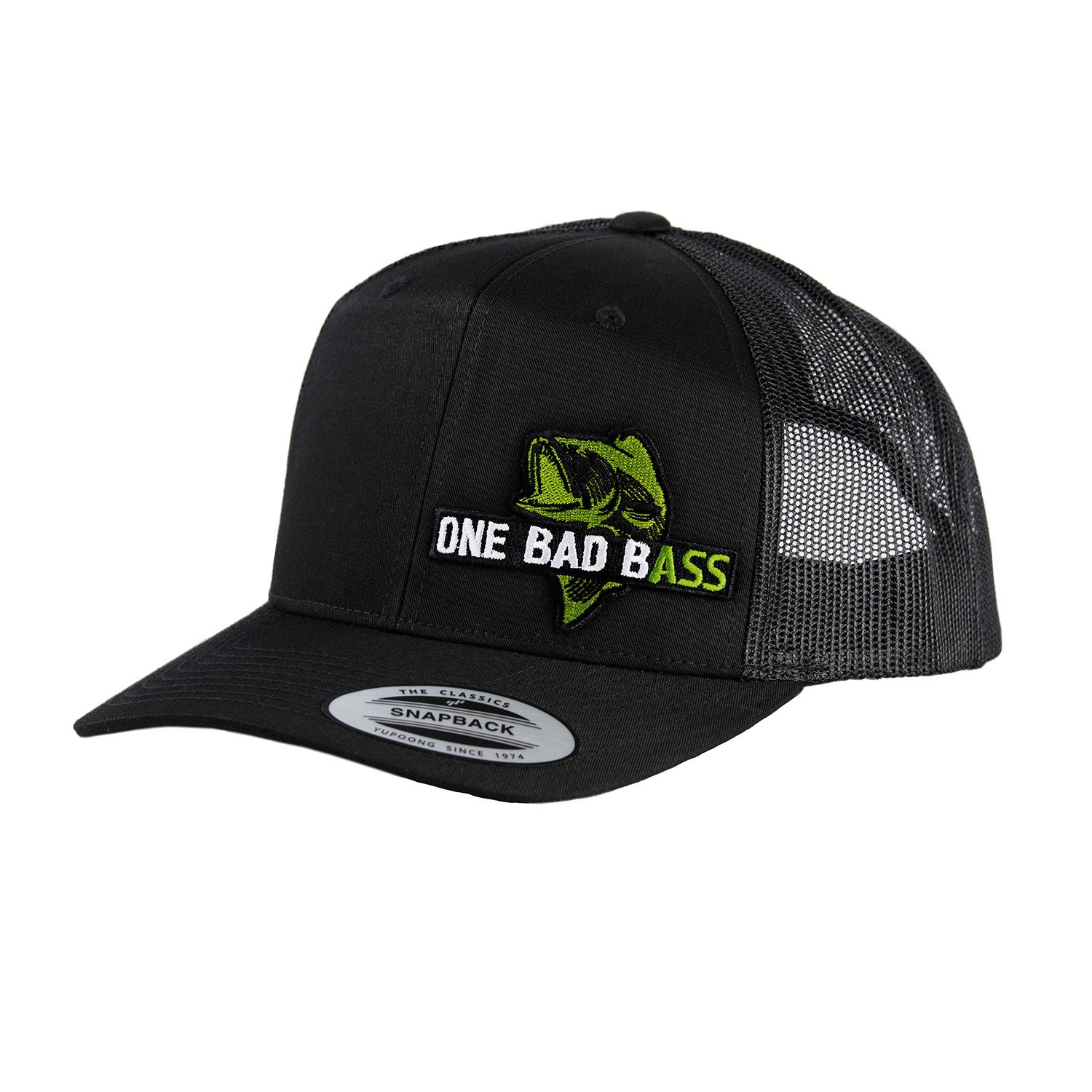 Hat Logo - OBB Classic Trucker Hat - Side Logo / Black | One Bad Bass