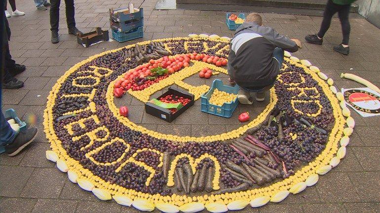 Feyenoord Logo - Witlof, paprika's en aubergines veranderen in Feyenoord-logo - RTV ...