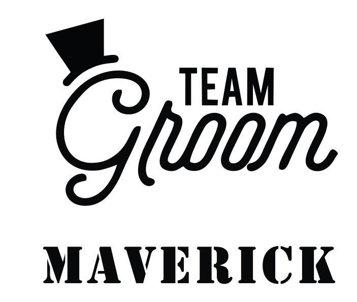 Groom Logo - Team Groom Maverick logo Iron on stickers (heat transfer) [Groom ...