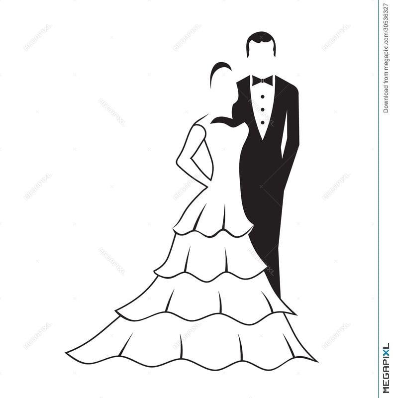 Groom Logo - Bride And Groom Logo Illustration 30536327 - Megapixl