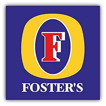 Fosters Logo - Foster's Beer Logo Car Bumper Sticker Decal 12 X 12