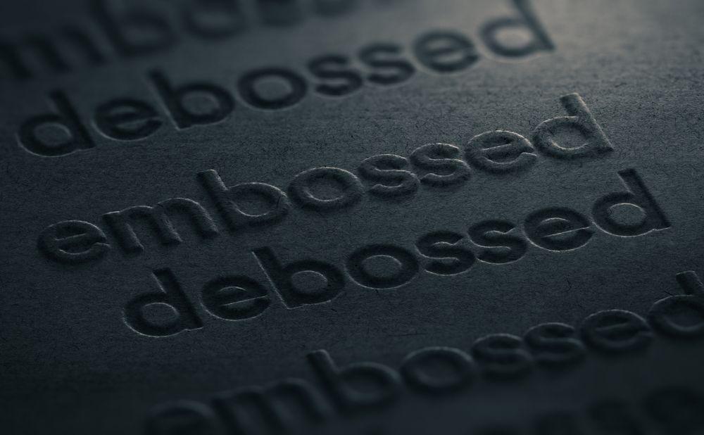 Debossed Logo - What is Embossing or Debossing?