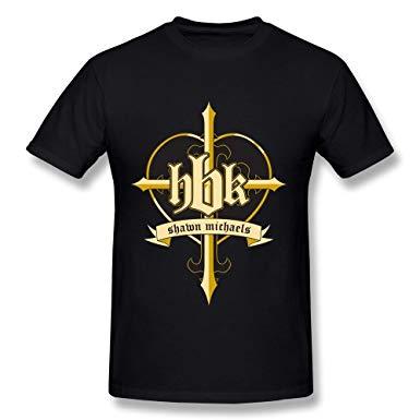 HBK Logo - Mokro Men's Shawn Michaels HBK Logo T-Shirt Black US Size XXL ...