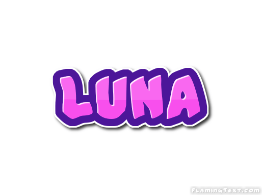 Luna Logo - Luna Logo. Free Name Design Tool from Flaming Text