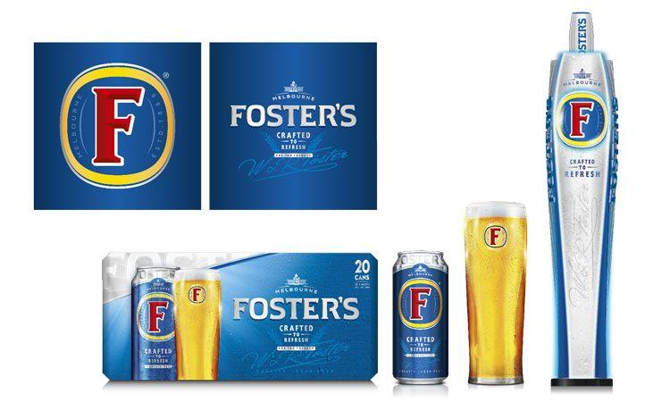 Fosters Logo - Foster's lager rolls out new visual identity – Design Week