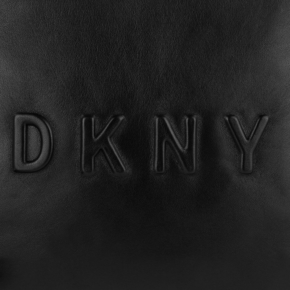 Debossed Logo - DKNY Debossed Logo Crossbody Bag Large Black-Black in black ...