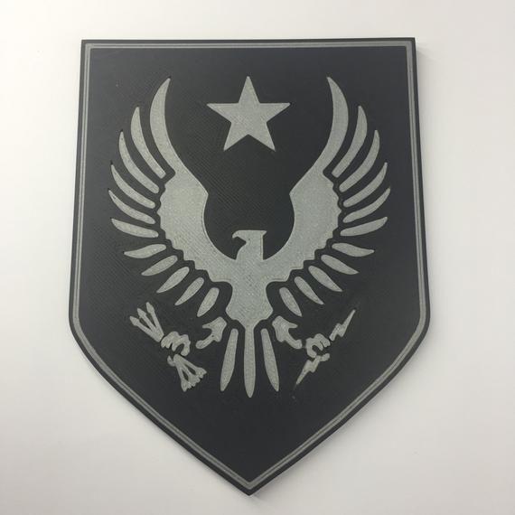 SPARTAN-II Logo - 3D Printed Halo SPARTAN II Unit Emblem Coaster