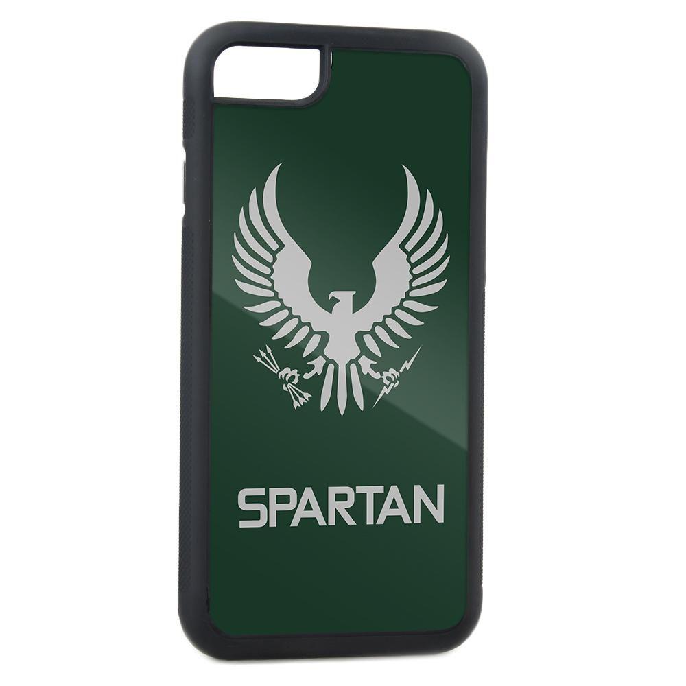 SPARTAN-II Logo - Rubber Cell Phone Case - BLACK - Halo Spartan-II Program Seal/Text ...