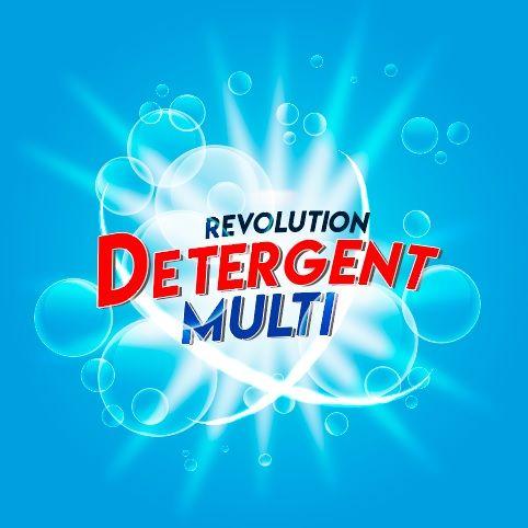 Detergent Logo - Playful, Traditional, House Cleaning Logo Design for Revolution