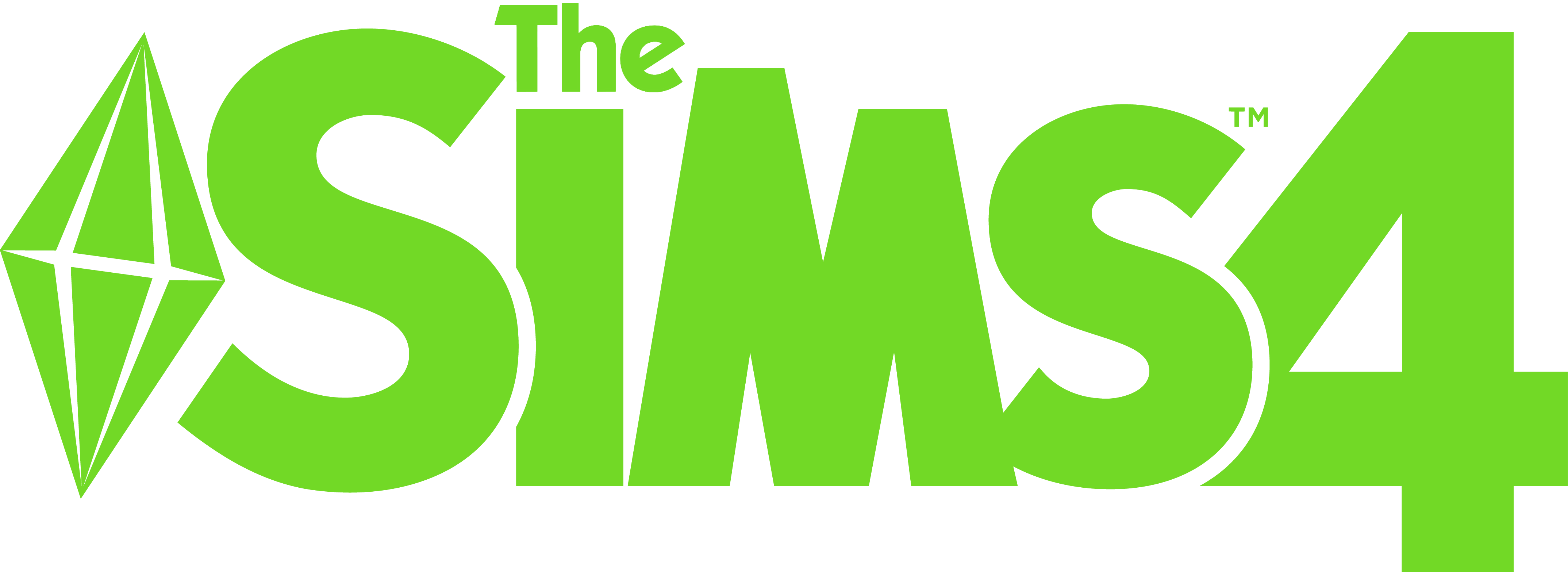 Sims Logo - The Sims 4 - One and Two Colored Logos