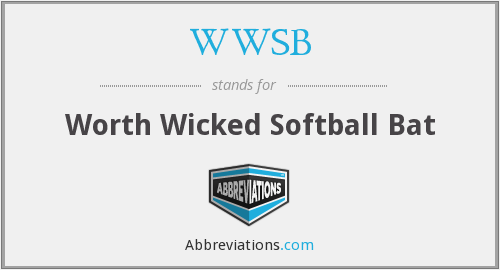 WWSB Logo - WWSB Wicked Softball Bat