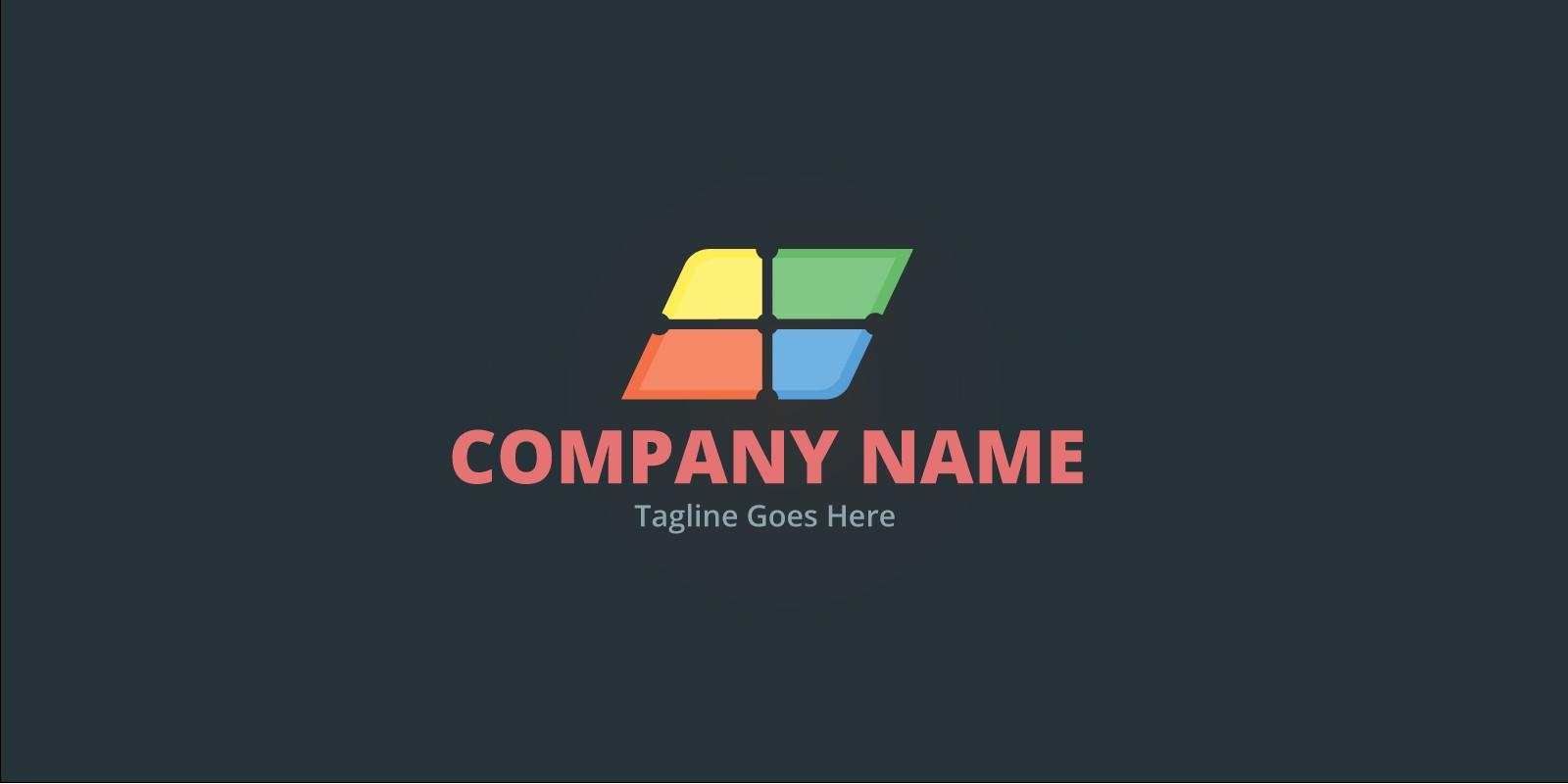 Colorful Rhombus Logo - Rhombus Colorful Logo | Codester
