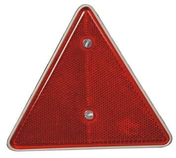 Broken Red Triangle Logo - 2x Rear Tail Marker Indicator - Red Triangle Reflector for Truck ...