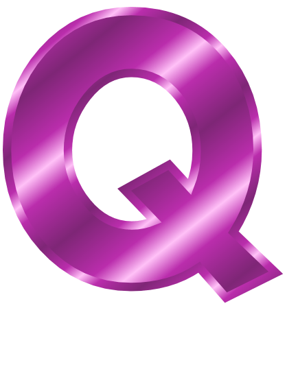 Purple Q Company Logo - Purple Metal Letter Q