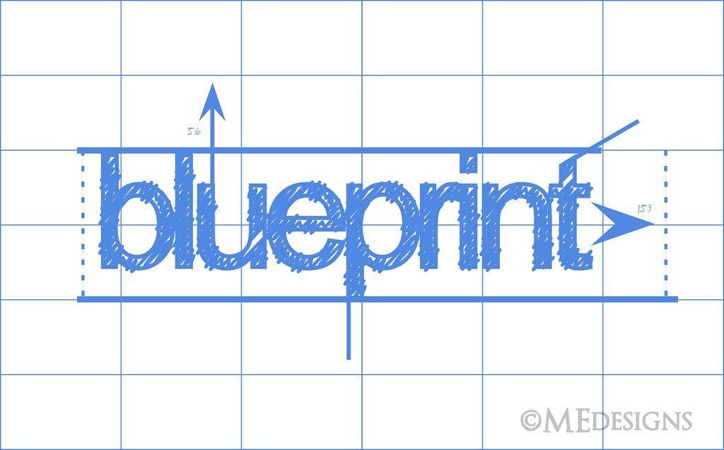 Blueprint Logo - BluePrint Logo. An experimental design intended for a mec