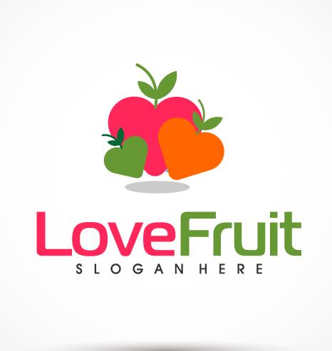 Fuit Logo - Love fruit logo vector free download