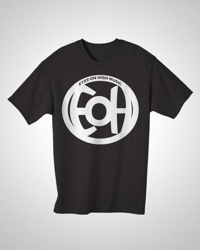 Eoah Logo - EOH Logo T Shirt Black. Eyes On High Music