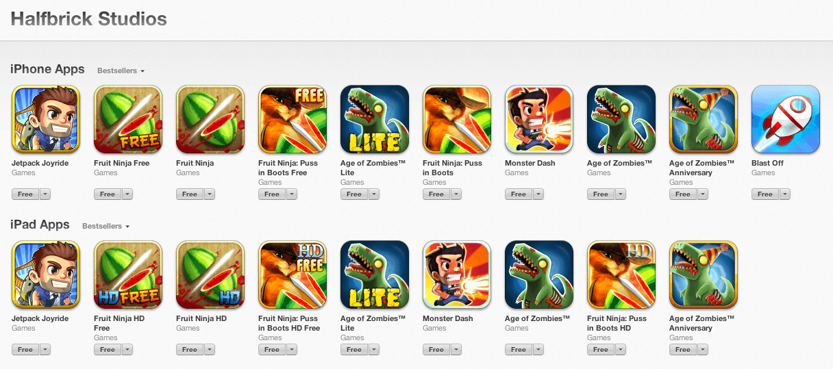 Halfbrick Logo - Fruit Ninja And All Other Halfbrick Games Have Gone Free - For Today ...