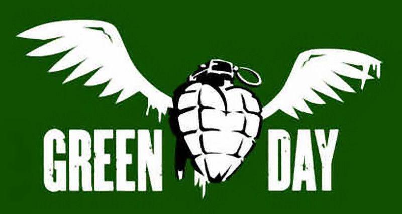 Tapestry Logo - Green Day Poster Flag Winged Grenade Logo Tapestry