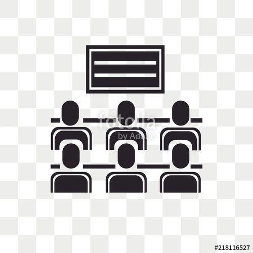 Classroom Logo - Classroom vector icon isolated on transparent background, Classroom ...