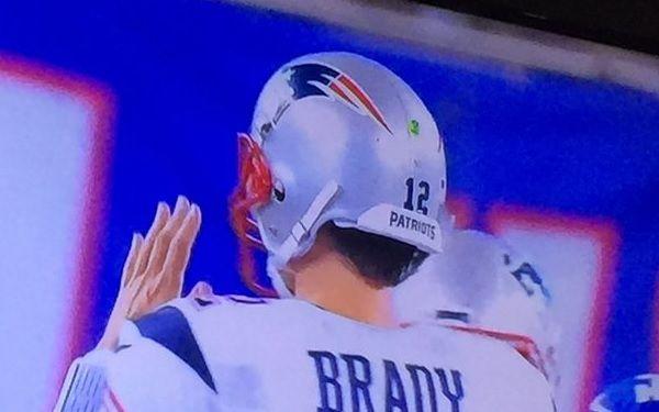 Brady Logo - Tom Brady didn't realize NFL logo was missing from helmet? | Larry ...